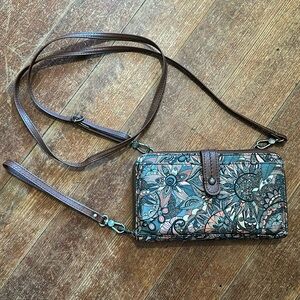 floral design small purse/wristlet